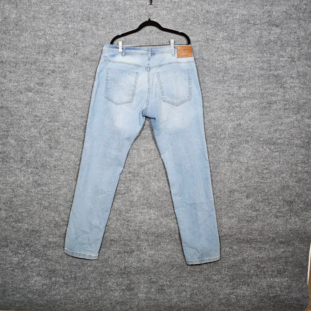 Marfinno Mens Slim Fit Light Wash Blue Denim Jeans Size 46 542790625 - Picture 14 of 16